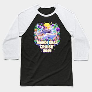 Mardi Gras Cruise 2024 Family Matching Trip New Orleans Men Baseball T-Shirt